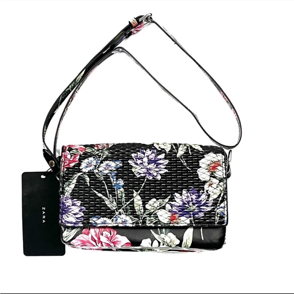 ZARA Crossbody Floral Print Bag- Never Used